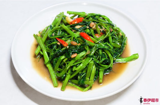蝦醬炒空心菜 食譜