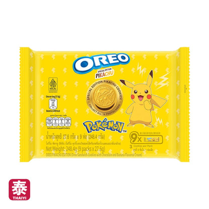 【oreo】Pokemon 寶可夢oreo 皮卡丘oreo 香蕉口味 (248g)