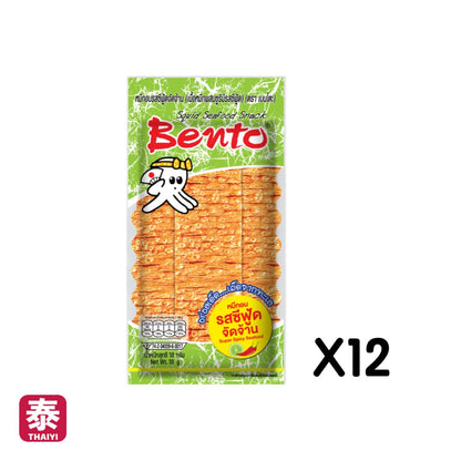 【Bento】泰國 辣魷魚片 超味魷魚-任選口味 (18g)