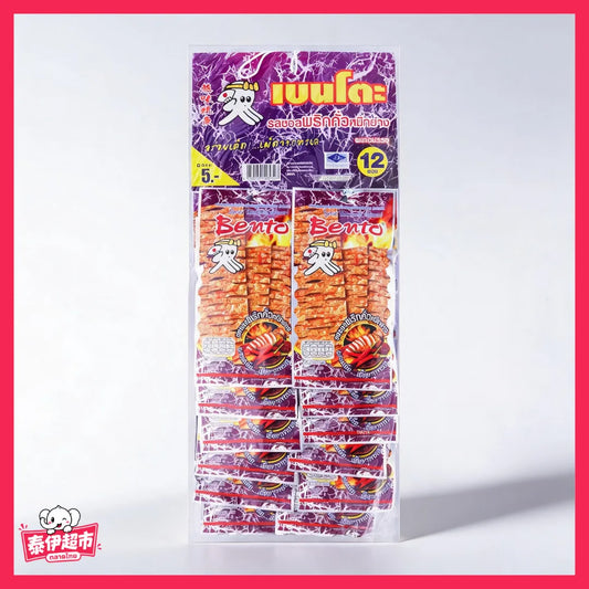 【Bento】辣魷魚片 超味魷魚 BBQ 味🌶️🌶️🌶️🌶️🌶️ - 4g×12