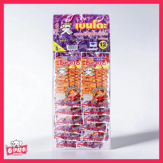 【Bento】辣魷魚片 超味魷魚 BBQ 味🌶️🌶️🌶️🌶️🌶️ - 4g×12