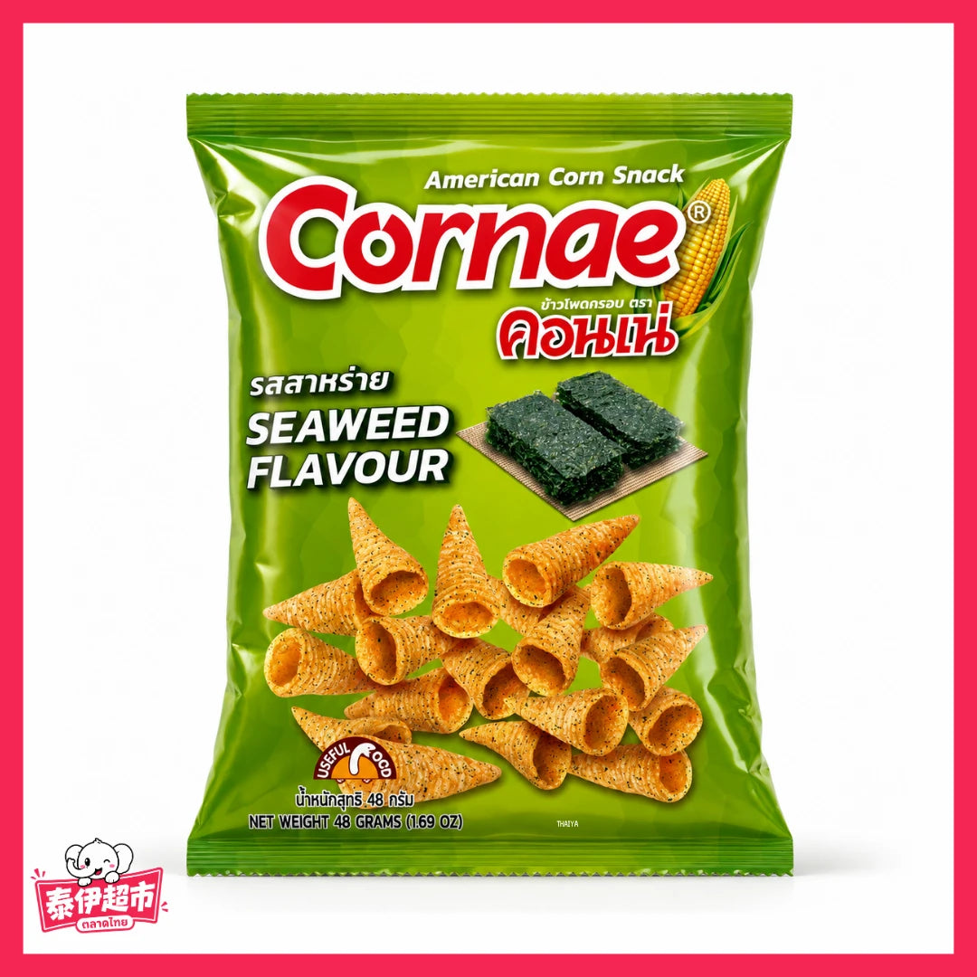 【CORNAE】泰國金牛角 玉米餅乾 海苔-48g