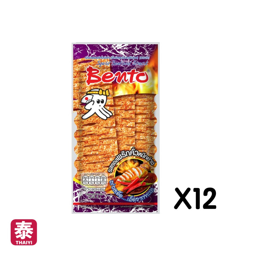 【Bento】泰國 辣魷魚片 超味魷魚-任選口味 (18g)