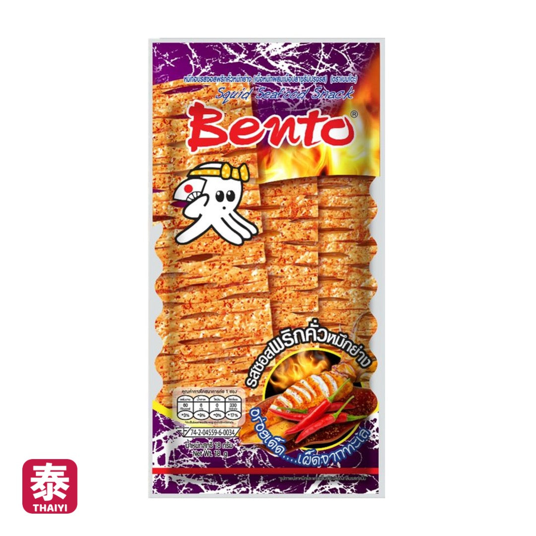 【Bento】泰國 辣魷魚片 超味魷魚-任選口味 (18g)