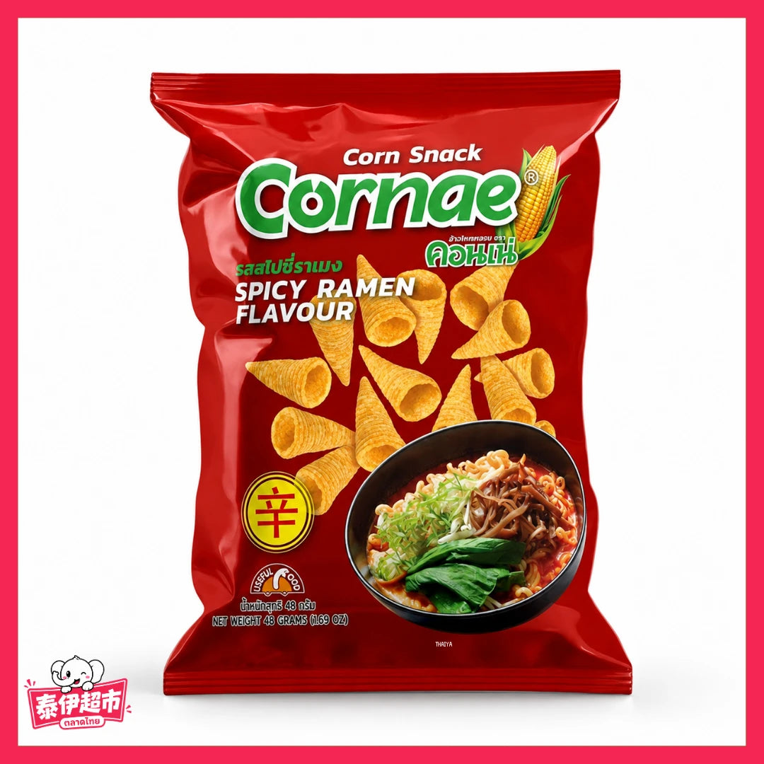 【CORNAE】泰國金牛角 玉米餅乾 拉麵-48g