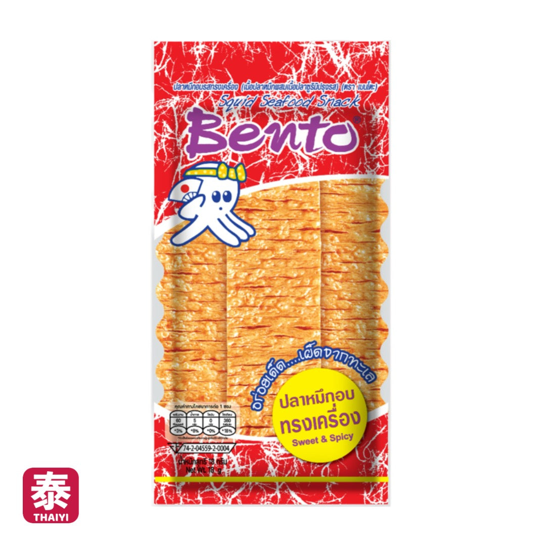 【Bento】泰國 辣魷魚片 超味魷魚-任選口味 (18g)